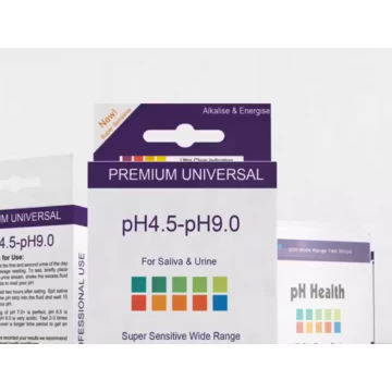 Tiras de teste de pH de urina e saliva